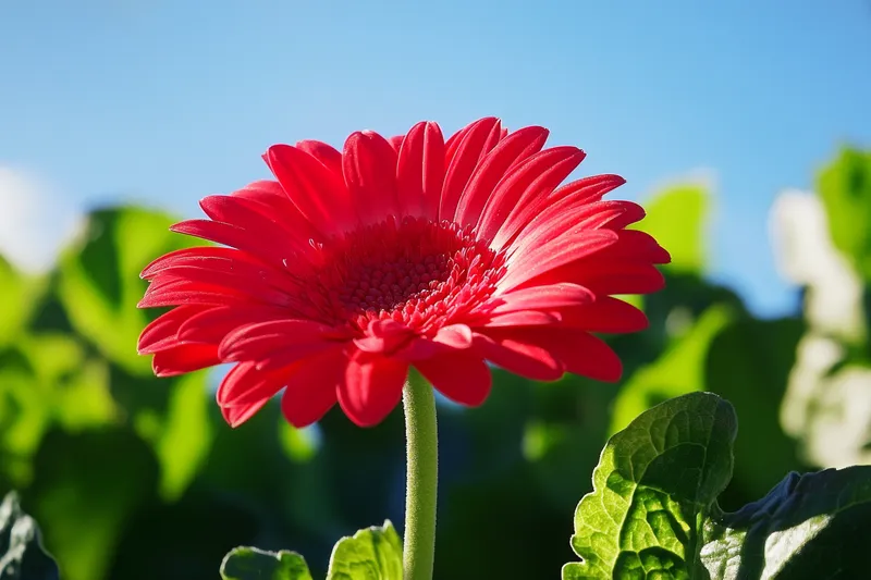 planta de flor roja cuyas semillas son comestibles, un aporte nutritivo y ornamental